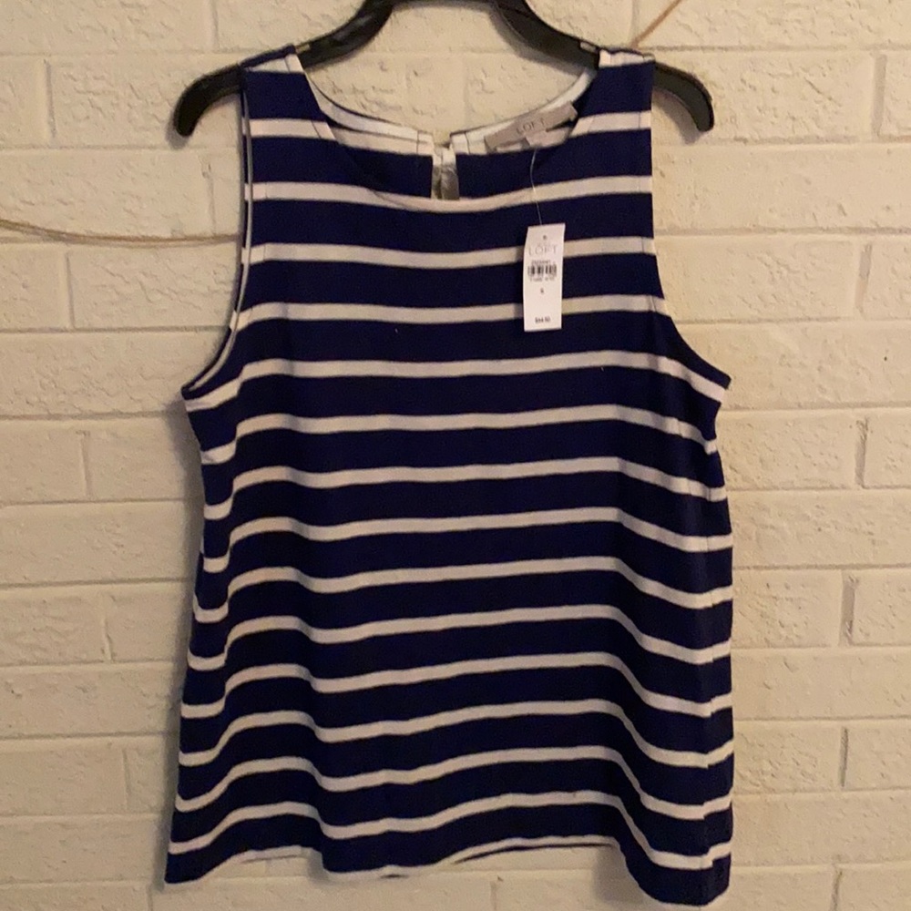 NWT loft casual tank with back tie